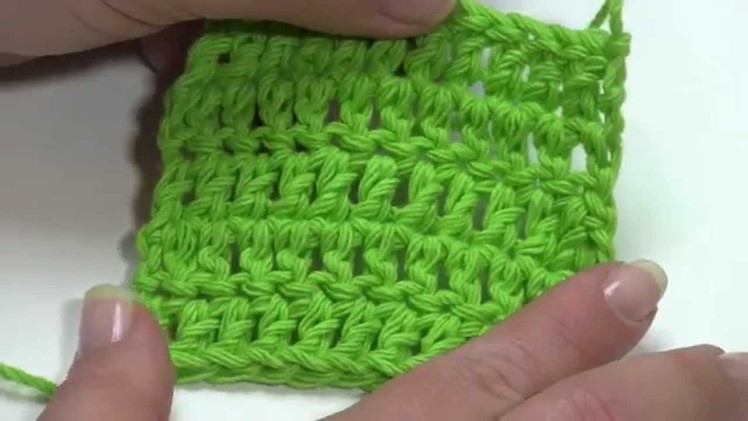 How to Crochet: Center Double Crochet (Left Handed)