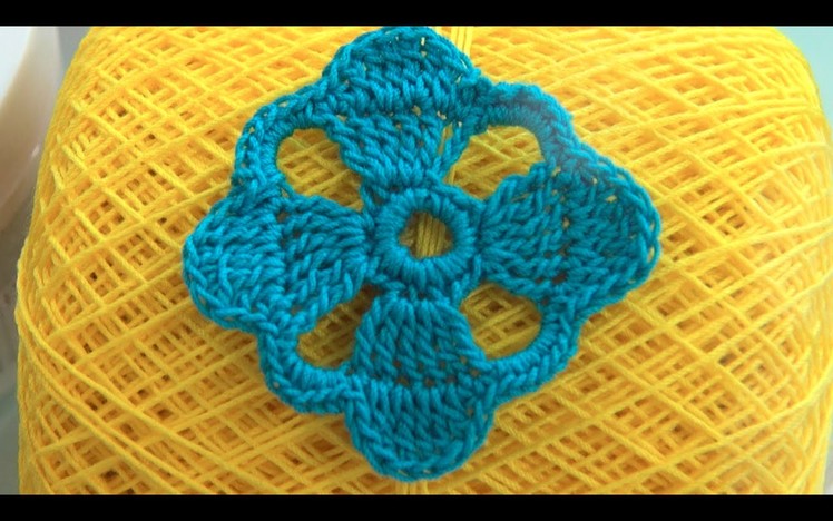 How To Crochet Flower Motif pattern #20