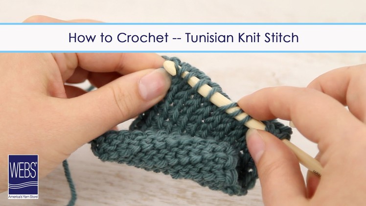 How to Crochet - Tunisian Knit Stitch