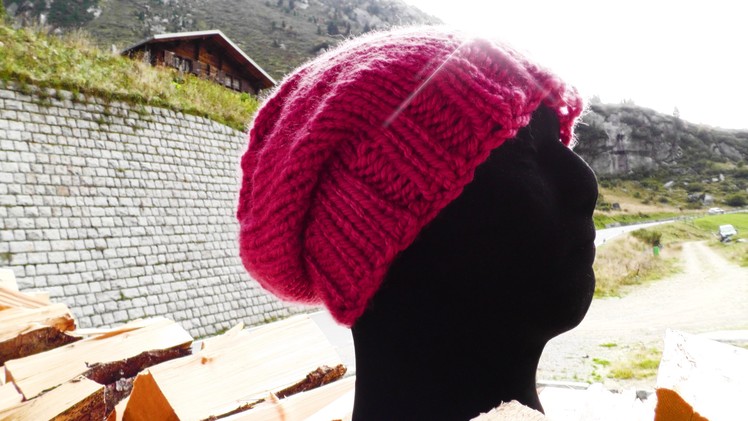 How to knit a long beanie - © Woolpedia