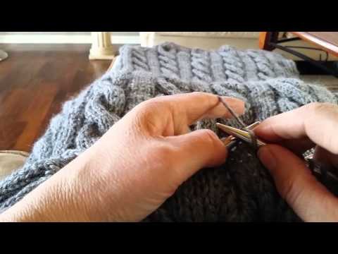 How to knit backwards. Strikk fra venstre mot høyre (bakover)
