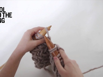 How to knit herringbone stitch