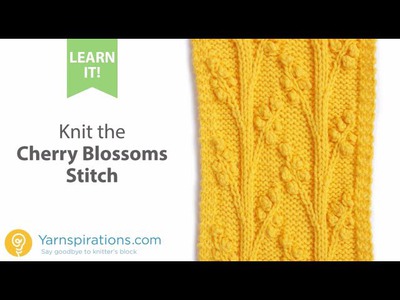 How To Knit the Cherry Blossom Stitch