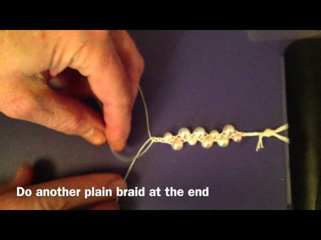 How to make a braided bead bracelet