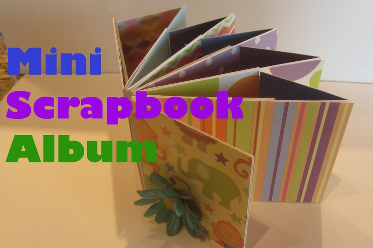 How to Make a Long Envelope Mini Baby Scrapbook Album