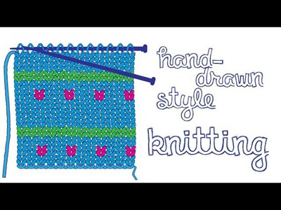 Illustrator - Hand Knitting Illustration