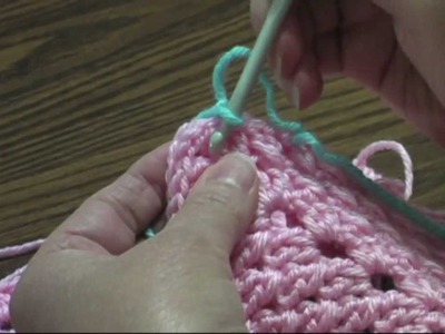 Joining squares with a single crochet