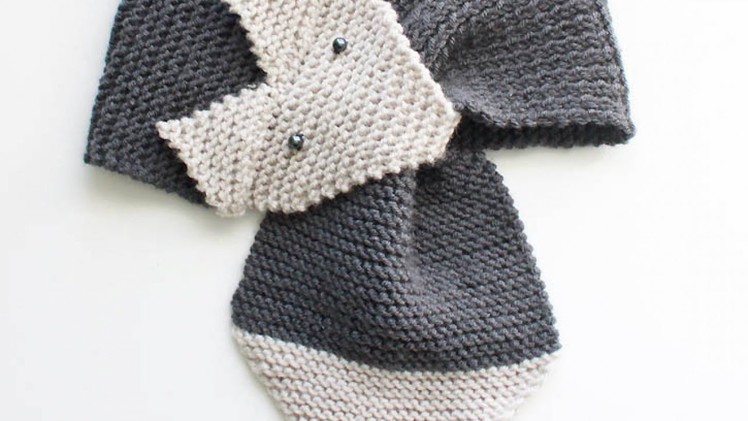 Knit a Cute Fox Scarf - DIY Style - Guidecentral