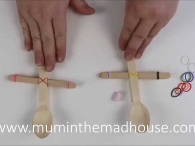 Popsicle craft stick catapult