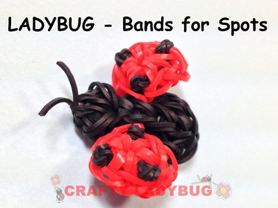 Rainbow Loom Band 3D CUTE LADYBUG WITH BANDS Advanced Charm Tutorials by Crafty Ladybug.How to DIY