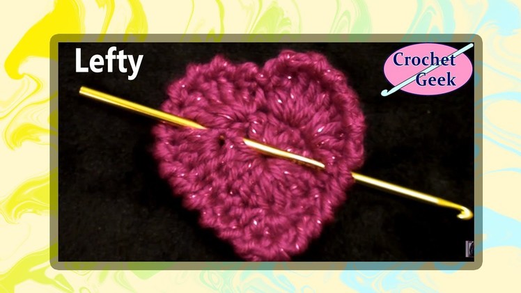Simple Crochet Heart - Left Hand -  Crochet Geek