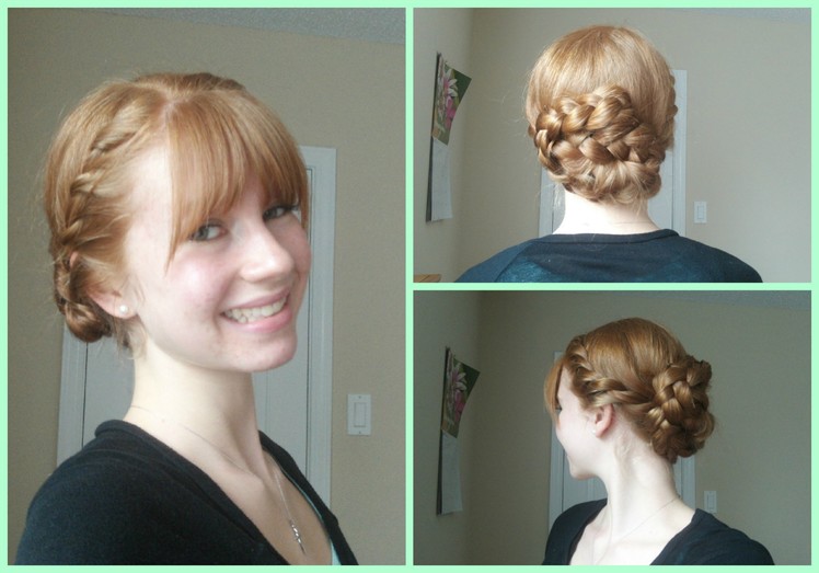Spring Updo! Side Twists into Braided Updo! ♥