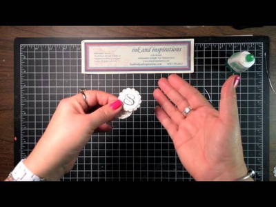 Stampin' Up! Video Tutorial DIY New Year's Wine Glass Charms