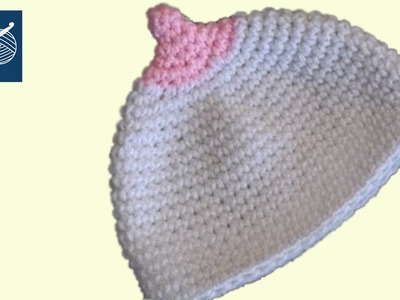 Baby Beanie Breastfeeding Hat - Left Hand Crochet Geek