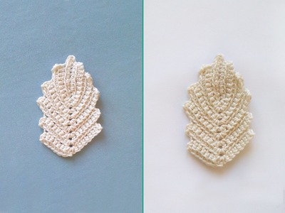 Crochet leaf (1)