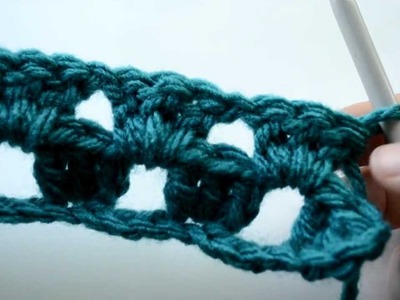 Crochet Lessons  - How to work straight rows based on the granny square - Part 2