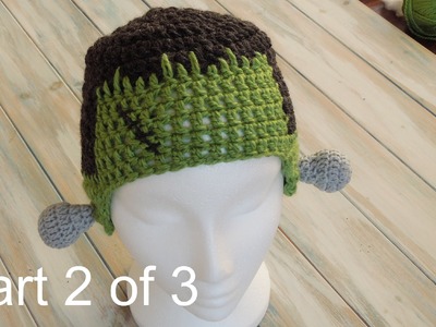 (crochet) Pt2: How To Crochet a Frankenstein Hat - Yarn Scrap Friday