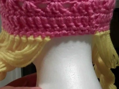 Crochet Rapunzal beanie.