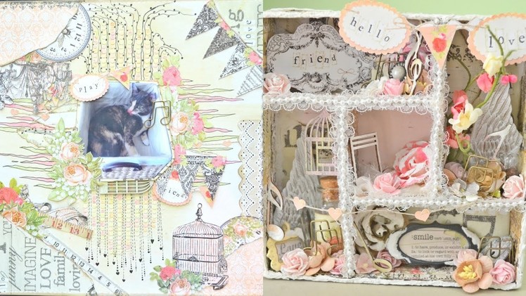 Discount Paper Crafts DT Project:Scrapbook Layout & Altered Configuration Box (Start-to-finish)