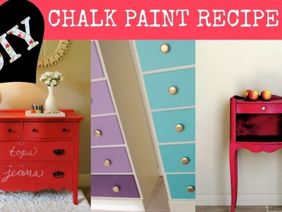 DIY CHalk Paint Recipe 2