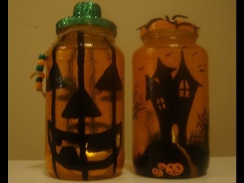 DIY: Decorative Halloween Jar (HALLOWEEN CRAFTS)