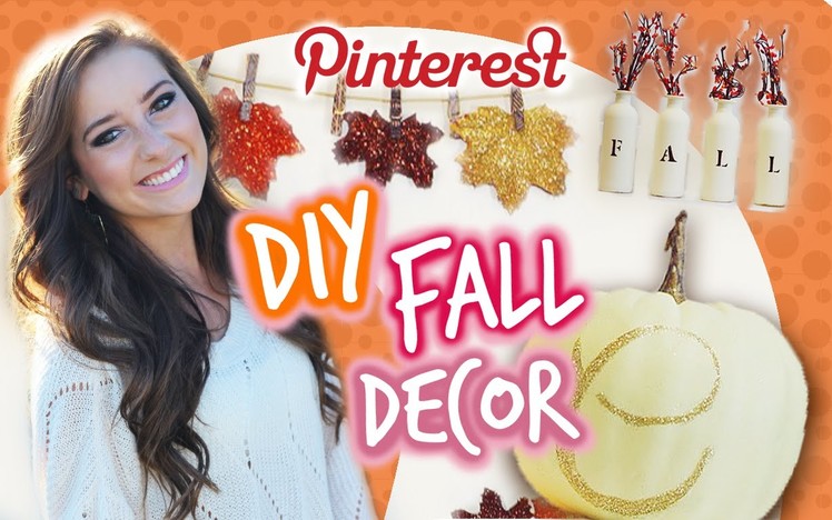 DIY Fall Room Decor! ♥ Pinterest Inspired