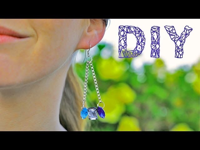 DIY Fashion | Delicate Crystal Earrings | Designer DIY