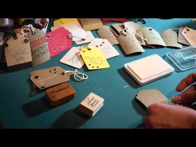 DIY Gift Tags, Scrap Booking, Adding Studs Eyelets to Card Stock