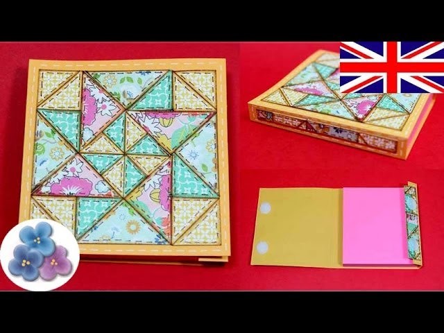 DIY Scrapbook Patchwork Quilting *How to Make Book Covers* Beautiful Book Covers Mathie