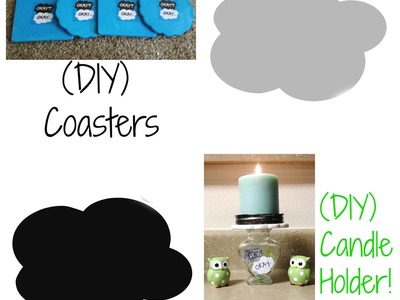 (DIY) TFIOS (Inspired) Coasters & Candle  (Day 6)