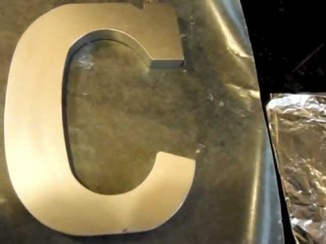 DIY Zinc Letters for Decor and Weddings