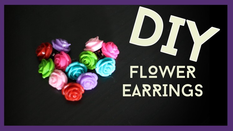 Easy "DIY" Flower "Earring" Tutorial!