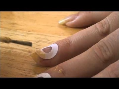 Easy French Tip Manicure Nail Tutorial. DIY.