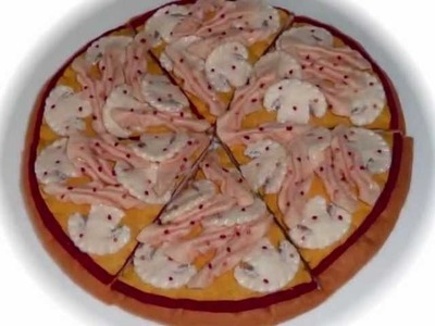 Felt Crafts - Felt Food Pizza. Italian Food Patterns (from the "Felt Cuisine" series)