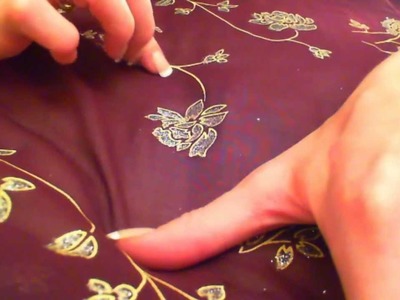 Folding Sari and Finger-Tracing Designs (ASMR)
