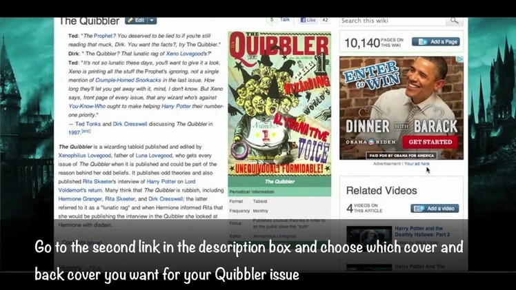 Harry Potter Crafts: Quibbler