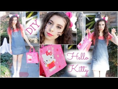 Hello Kitty DIY Halloween Tutorial: Makeup, Hair, & Costume!