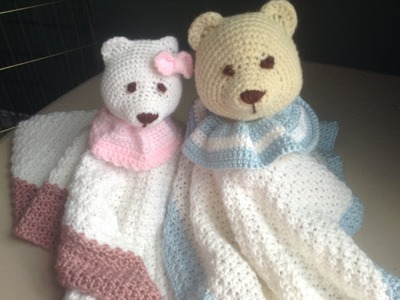 How to Crochet a Baby Blanket Stuffed Animal - Lovey Blanket