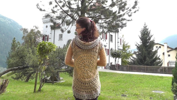 How to crochet a circular jacket for lefthanded