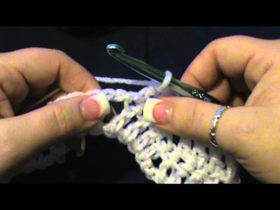 How to Crochet a "Peephole Chevron"Stitch