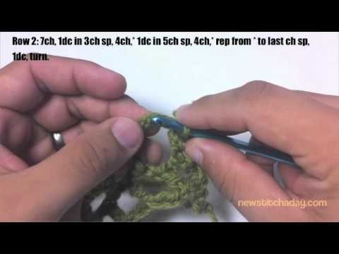 How to Crochet The Honeycomb Mesh Stitch