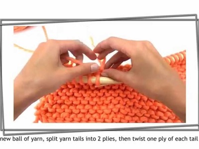 How to join a new ball of chunky yarn