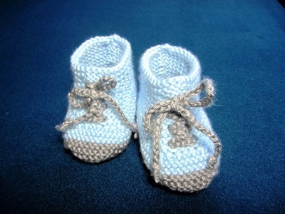 How to Knit Baby Booties Shoes Part - 2