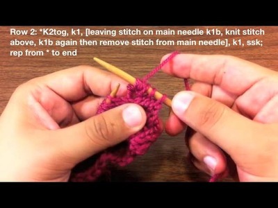 How to Knit the Chevron Lace Stitch (English Style)