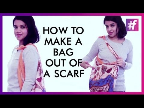 How To Make A Bag Out Of A Scarf