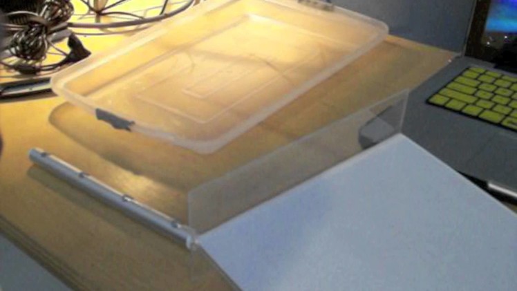 HOW TO MAKE A DIY LIGHT TRACING TABLE FOR DRAWING