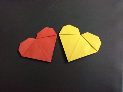 How to make a paper heart (valentine gifts) origami heart