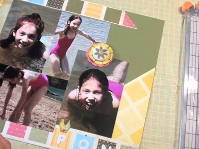 How to make a Scrapbook Double Page Layout Tutorial
