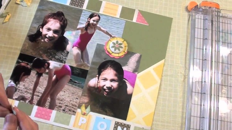 How to make a Scrapbook Double Page Layout Tutorial