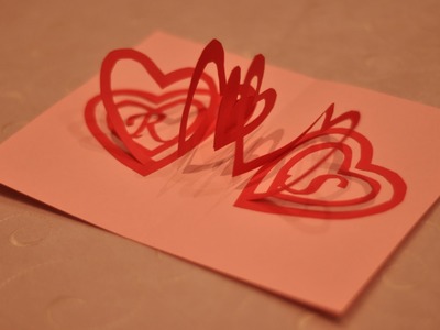 How to make a Valentine's Day Pop Up Card: Spiral Heart